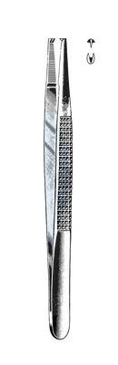 Bonney Tissue Forceps, 1 x 2 Teeth, 6 3/4" (17 cm) - Garana Industries