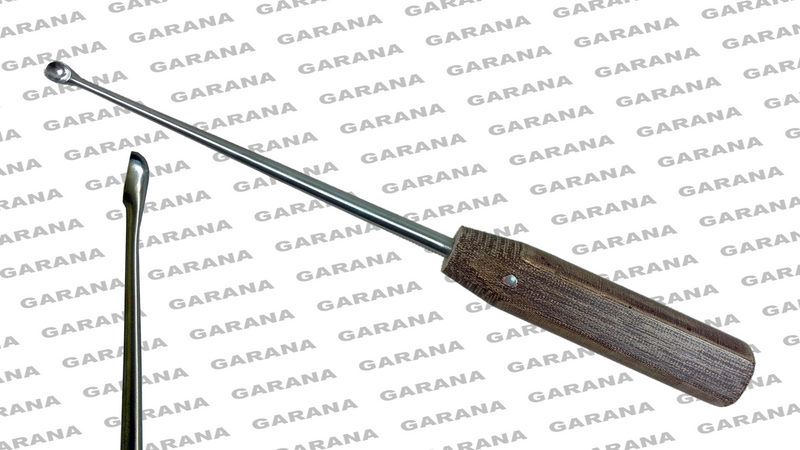 Halle Bone Curette Fiber Handle Backward Straight 7x10 MM BS 2 Orthopedic Surgical Instruments