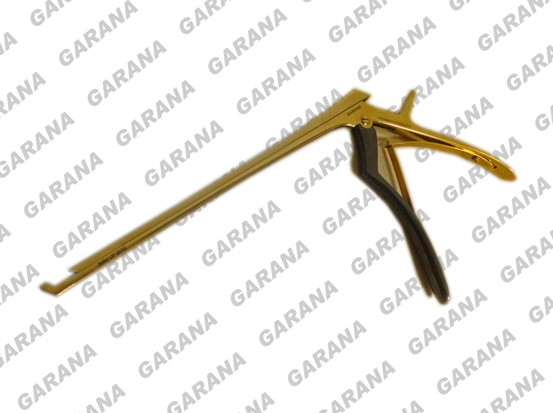 Kerrison Rongeurs Shaft Size 7.5" Gold & Black Finish 45 Degree Up Bite Size 5mm