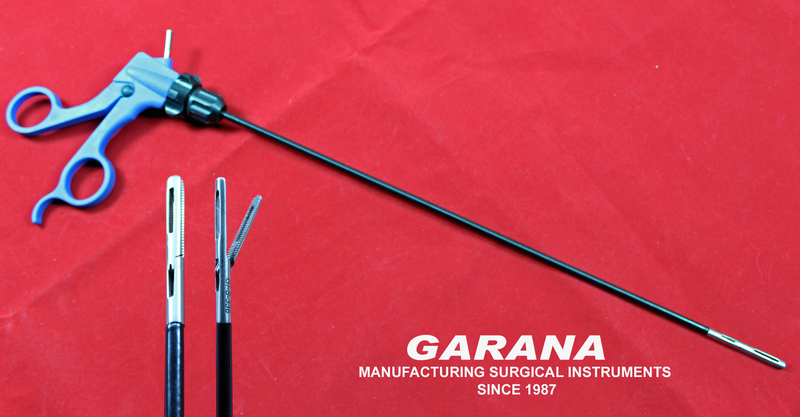 Johan Fenestrated Grasper, 22MM Single Action, Insulated Shaft Size 33CM Monopolar 5MM