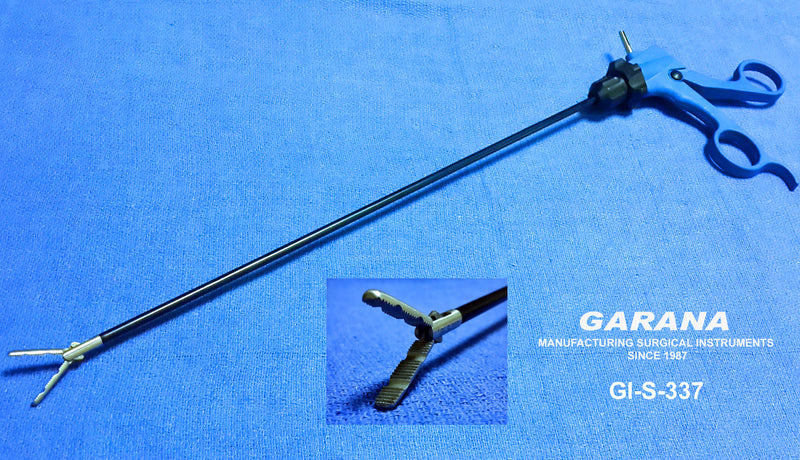 Double Cup Fundus Maxi Grasper 22MM Double Action, Insulated Shaft Size 33CM Monopolar 5MM
