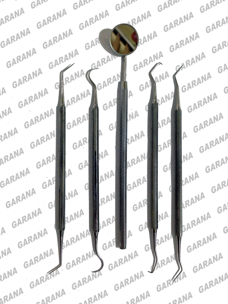 Dental 4 Piece Probe Set With Mirror
