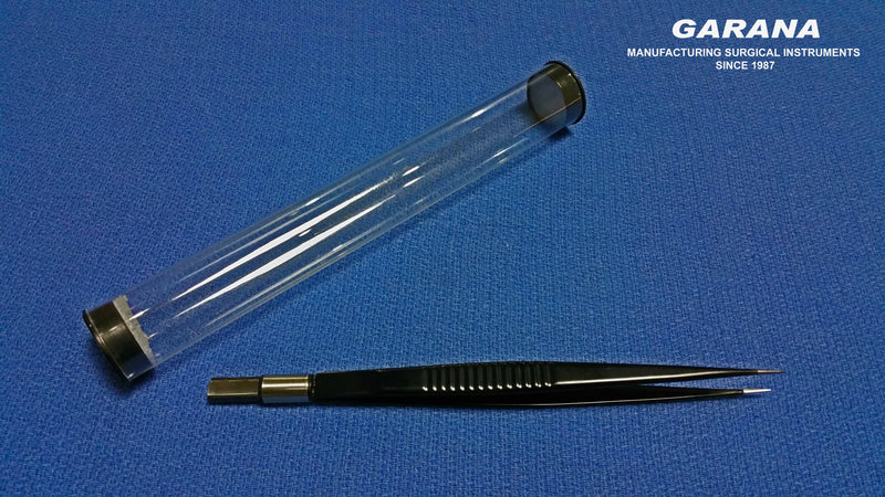 European Bipolar Forceps 18 Cm Tip Size 1mm Wide NON STICK Plastic & Reconstructive Bipolar Forceps