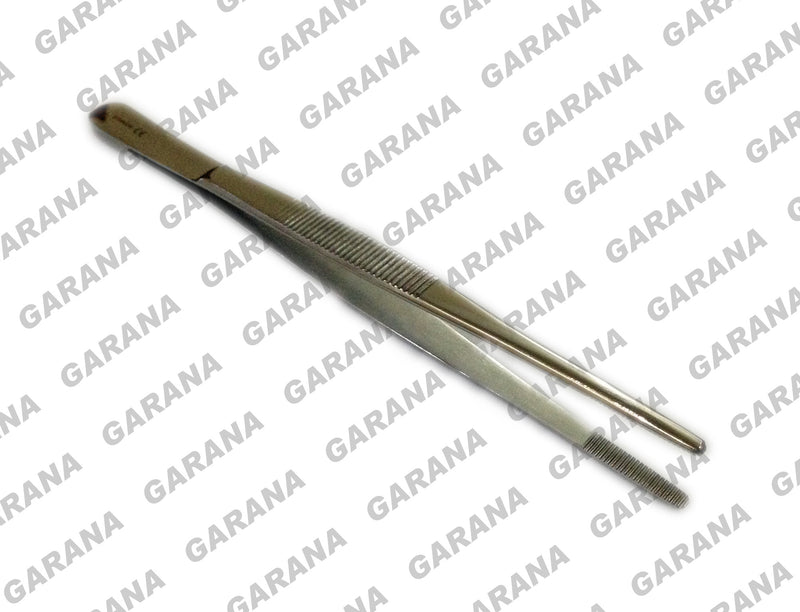 Thumb Dressing Forceps Serrated 6"