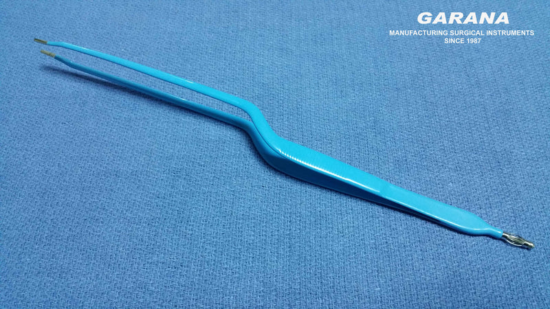 Bayonet Monopolar Forceps Size 26 cm Tip Size 2 mm Serrated Tip