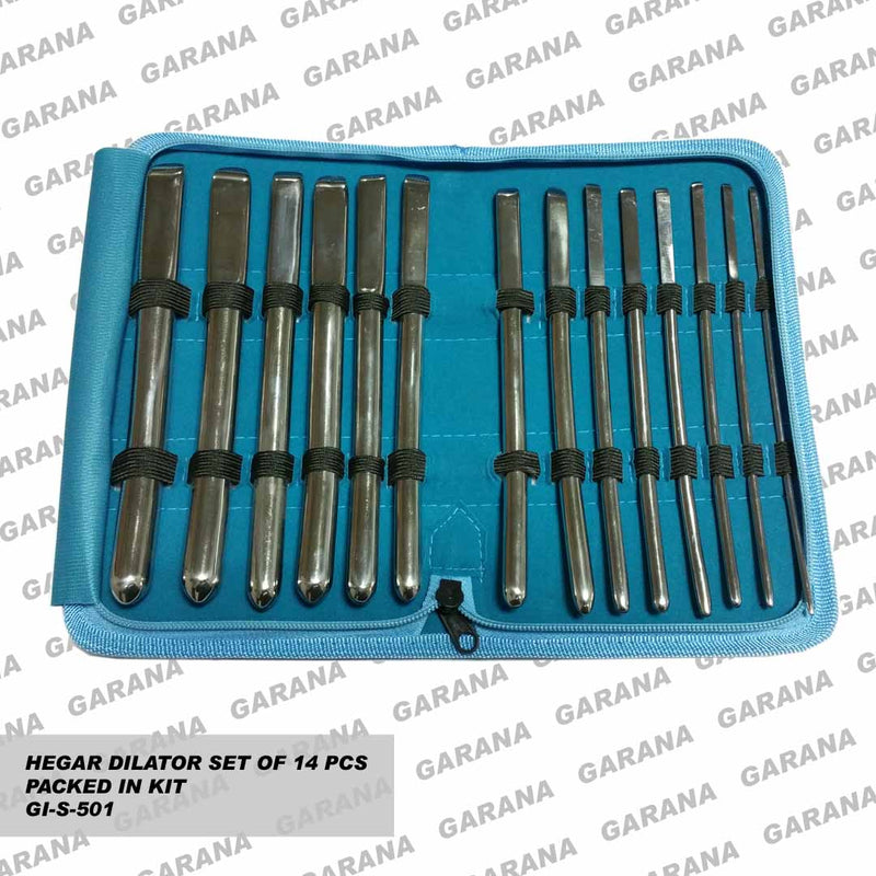 Hegar Dilator Set of 14 Pcs In Kit