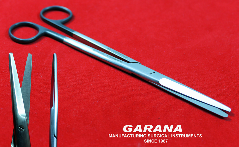 Mayo Dissecting Scissor Straight 8" Black Rings