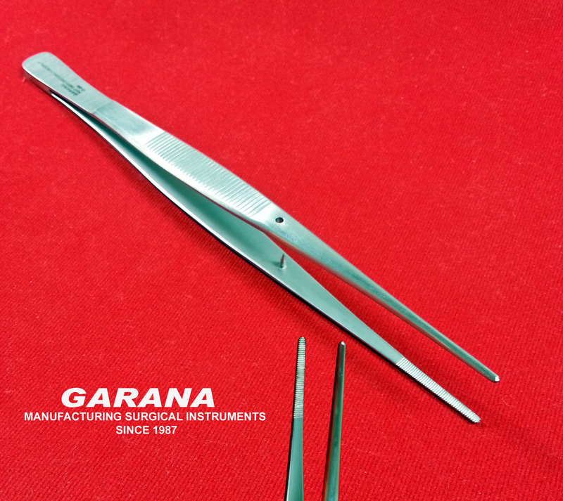 Pott Smith Dressing Forceps 7"