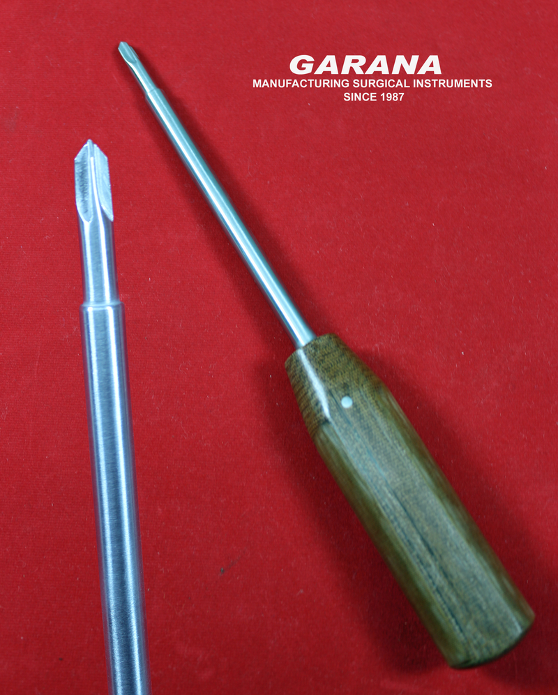 Screw Driver Philips, Overall Length 25 CM, 6 MM Fiber Handle Orthopaedics