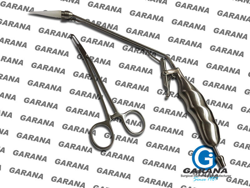 McGivney Hemorrhoidal Ligator Gun With Suction, Along With Forcep.