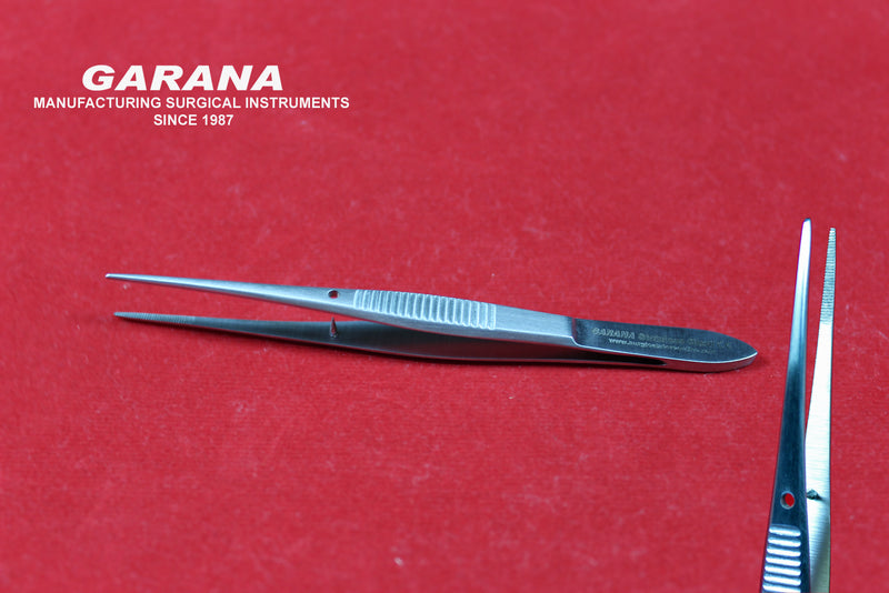 Thumb Tissue Forceps Delicate 1x2 Teeth 4" (10 CM)