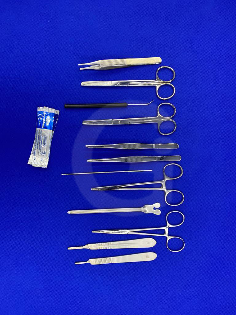 Student Dissecting Set of 14 Pcs / Suture Practice Kit