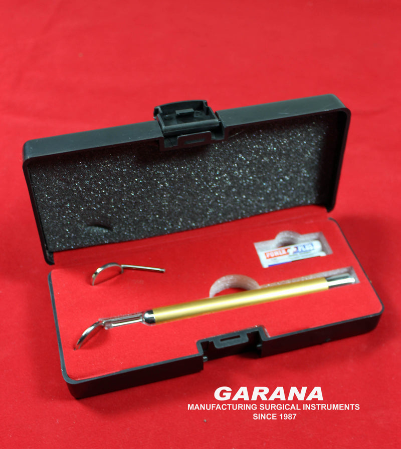 Dental Mirror # 4 & # 5 With Light Packed in Plastic Box