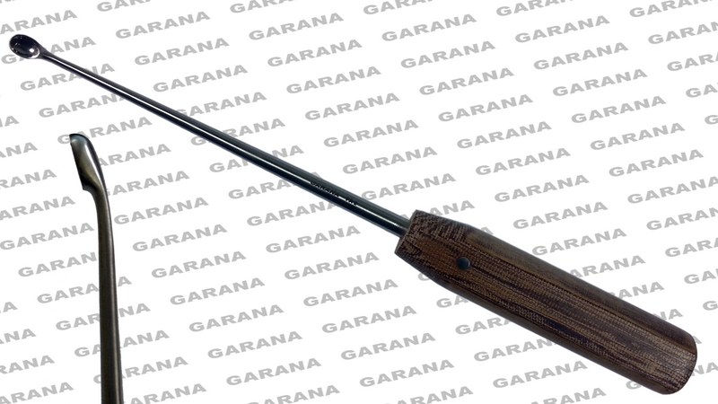 Halle Bone Curette Fiber Handle Forward Angled 7x11 MM FA 2 Orthopedic Surgical Instruments