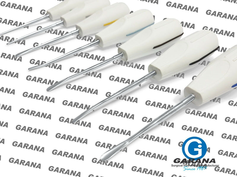 Dental Luxating Elevator White Plastic Handle With Sterilization Cassette