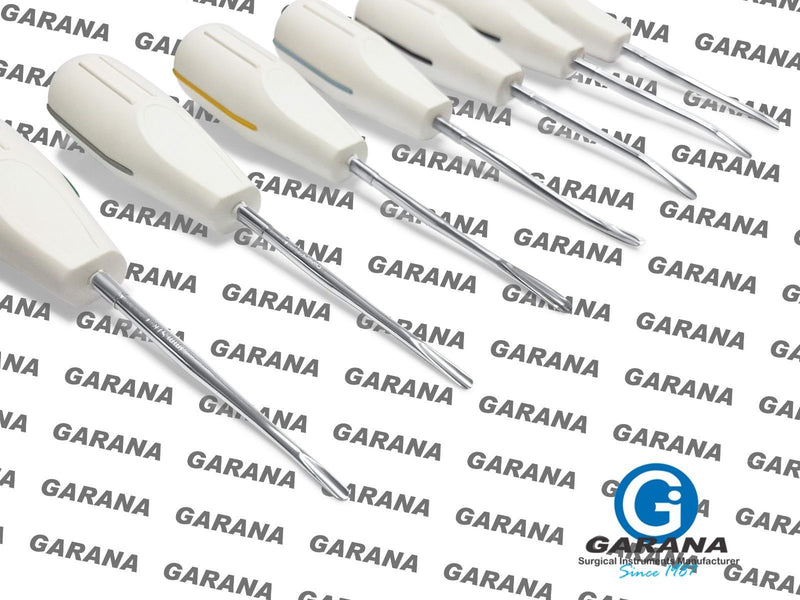 Dental Luxating Elevator White Plastic Handle With Sterilization Cassette