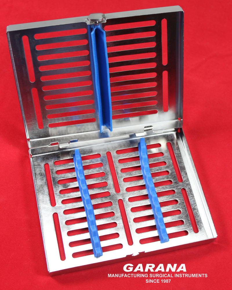 Sterilization Tray Cassettes Hold 10 Pcs Size 14.5CM x 18.5CM x 3.25CM